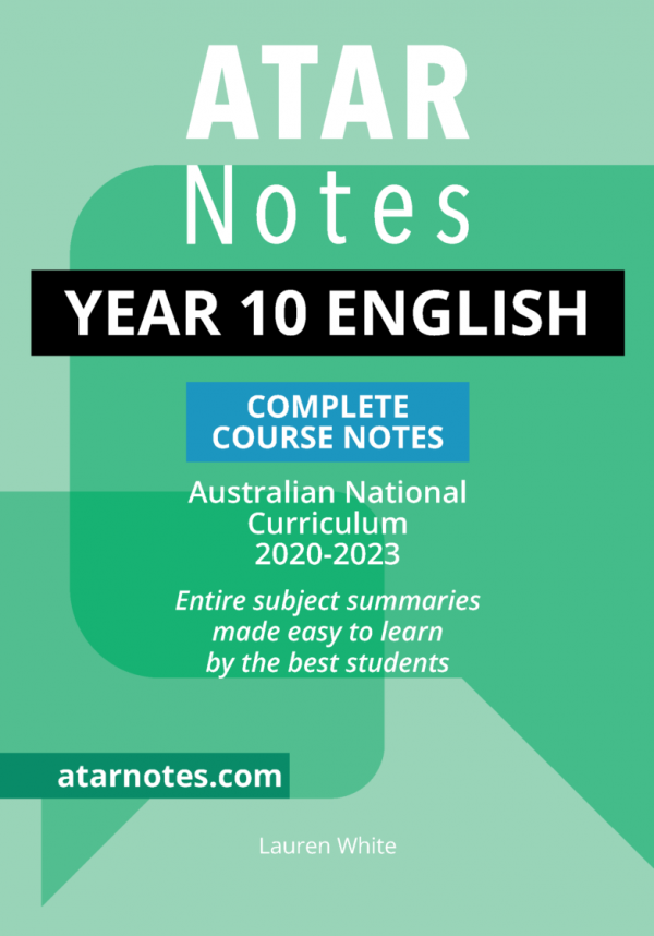 (NEW) ATAR Notes Year 10 English Notes (2024-2026)