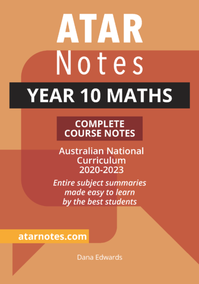 (NEW) ATAR Notes Year 10 Maths Notes (2024-2026)