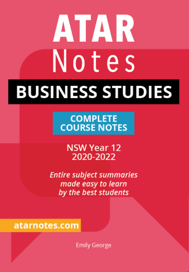 (NEW) ATAR Notes HSC Business Studies Year 12 Notes (2024-2026)
