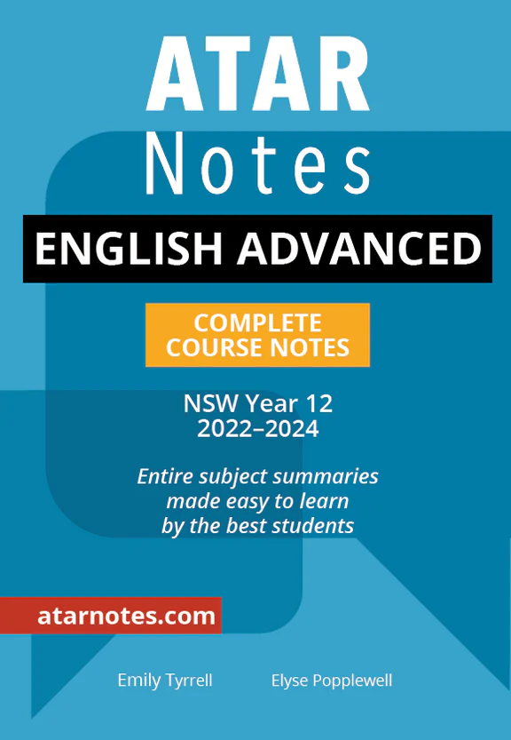 (NEW) ATAR Notes HSC English Advanced Year 12 Notes (2024-2026)