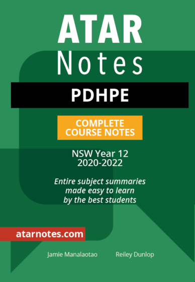 ATAR Notes PDHPE NSW Year 12 Course Notes 2024-2025