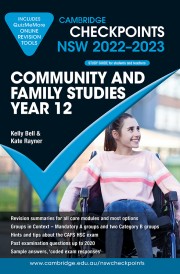 Cambridge Checkpoints NSW Community and Family Studies Year 12 2022-2023