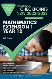 Cambridge Checkpoints NSW Mathematics Extension 1 Year 12 2022-2023