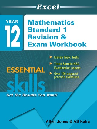 Excel Year 12 Mathematics Standard 1 Revision & Exam Workbook