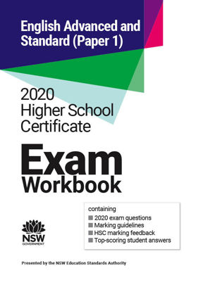 NESA 2020 HSC Exam Workbook English Standard & Advanced Paper 1