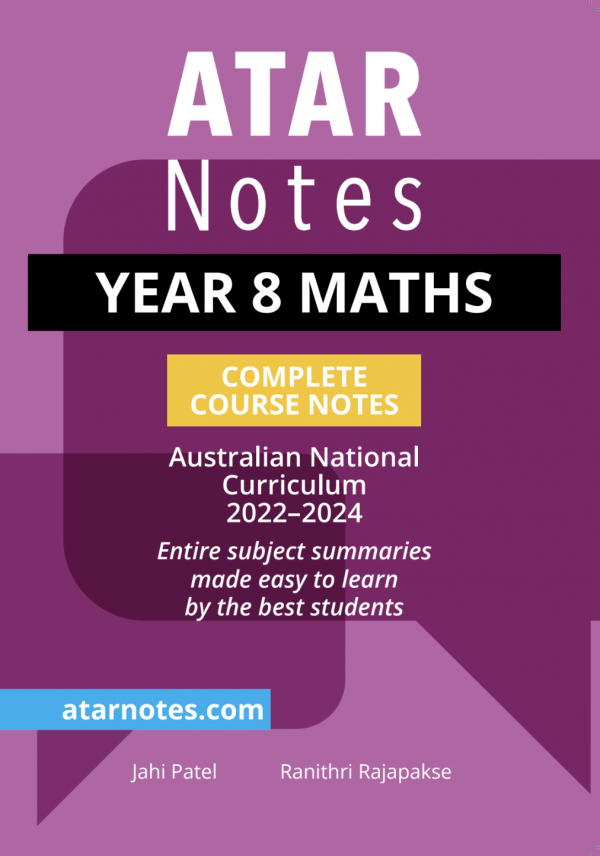 (NEW) ATAR Notes Year 8 Maths Notes (2024-2026)